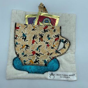 Quilted Coaster or Pot Holder/Tea Bag Holder